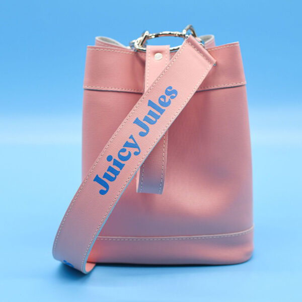 Bubble Gum bag with Paradise Blue logo – Juicy Jules